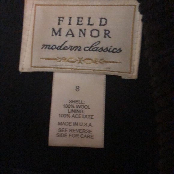 Vintage 100% Wool Black Blazer SzM - Picture 2 of 2